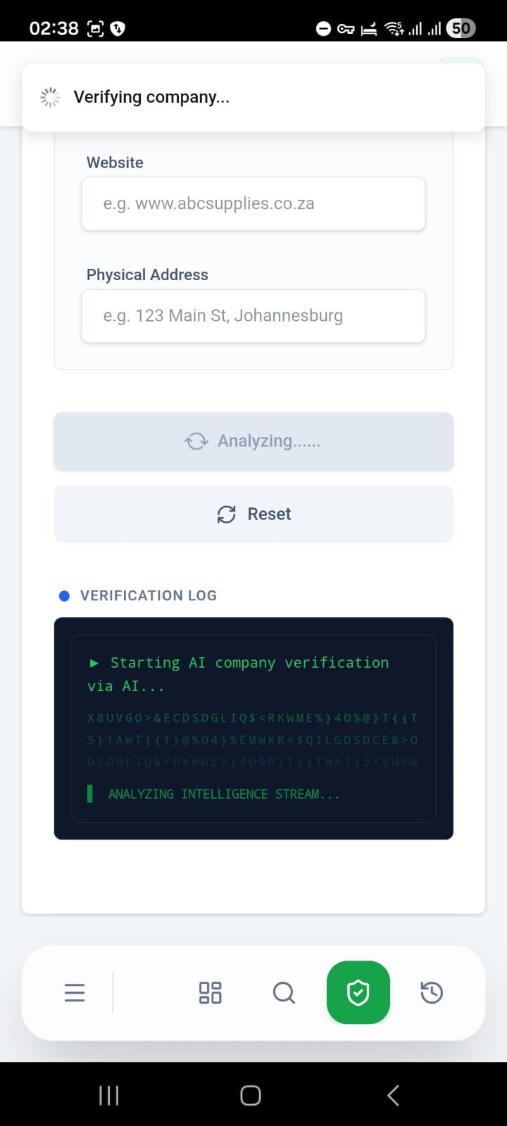 Company Verification